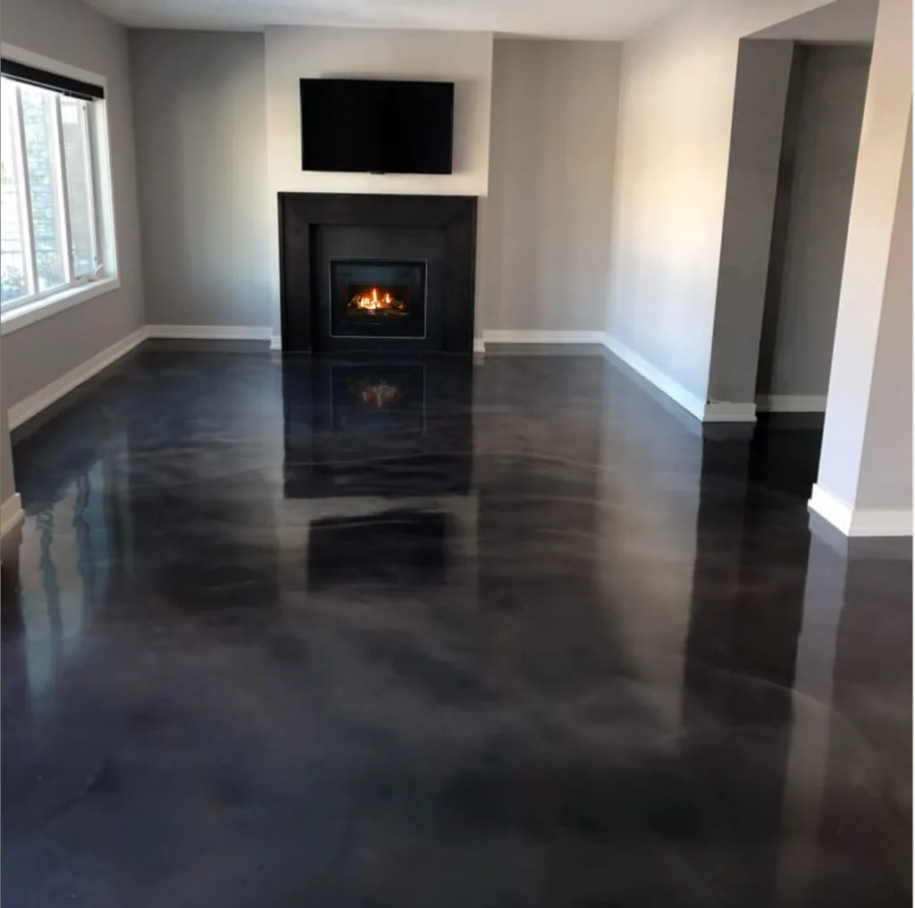 Metallic Epoxy Floor - Calgary