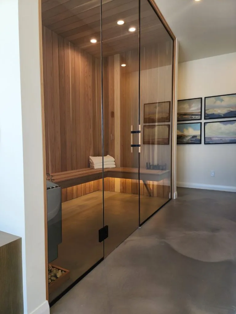 Metallic Epoxy Flooring in Residential basement located in Calgary completed by Concrete Inspirations.