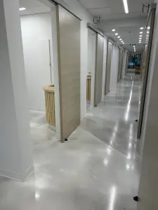 Medical Office Metallic Epoxy Flooring Calgary