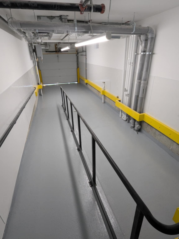 Warehouse Epoxy Coating with Line Painting