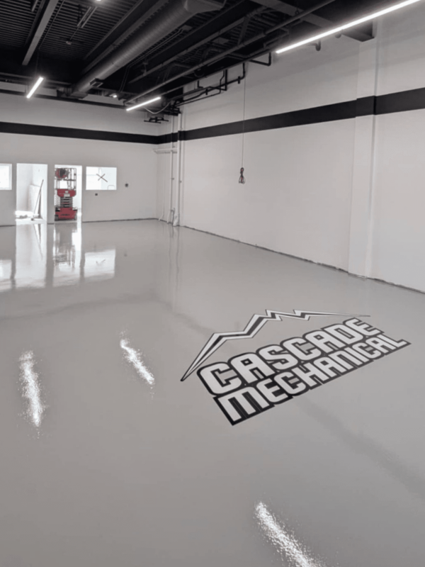 Epoxy Flooring in Calgary warehouse