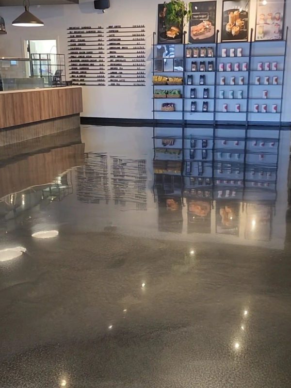 Metallic Epoxy Flooring in Calgary Commercial Space